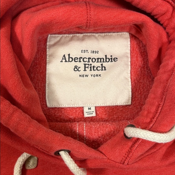 Y2K Vintage Abercrombie & Fitch Pullover Hoodie Preppy Coastal Distressed Logo M - Picture 7 of 7